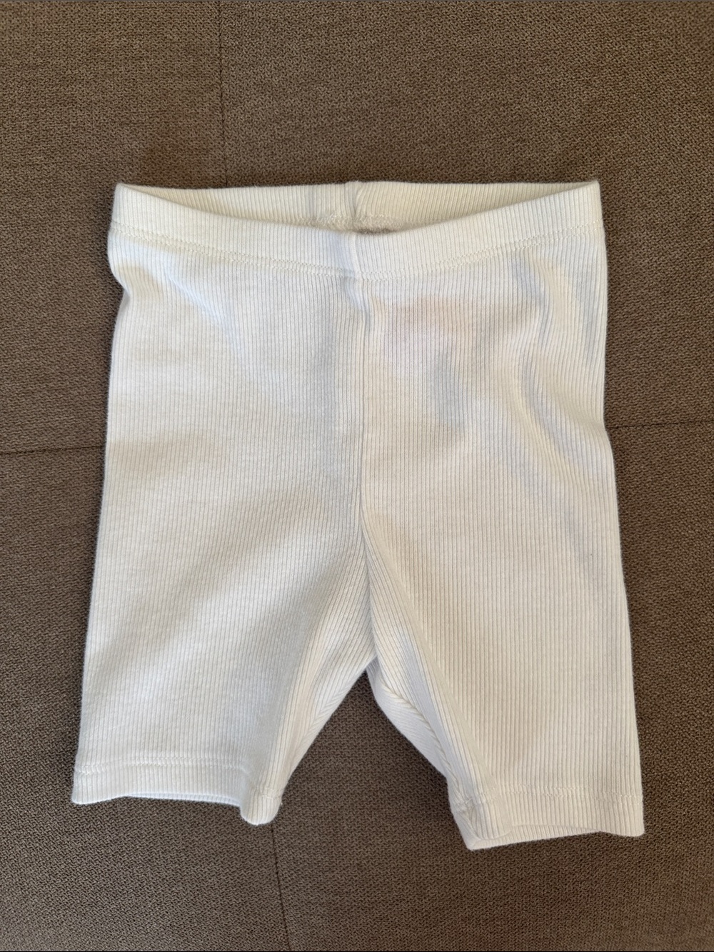 Cat & Jack White Ribbed Toddler Biker Shorts